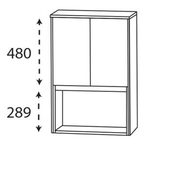 Laguna Pronto Highboard - 62,5 cm Skizze