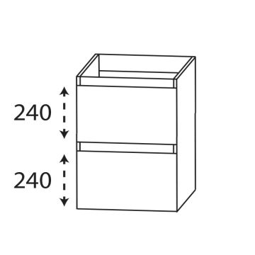Laguna Reflex Unterschrank - 40 cm Skizze