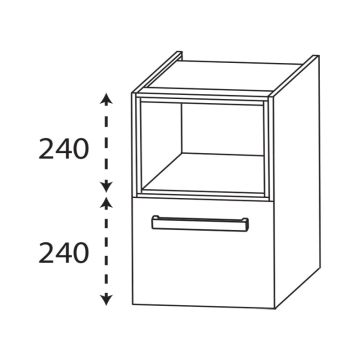 Laguna Laola Unterschrank - 50 cm Skizze
