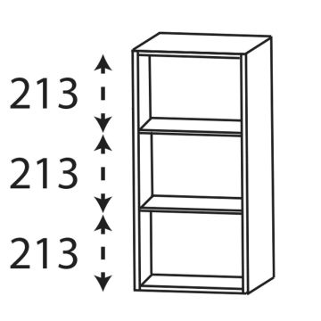 Laguna modern classic Regal - 15 cm, 2 feste Fachbden Skizze