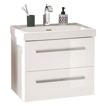 Lanzet K1 Waschtisch mit Unterschrank - 61 cm, Keramik-WT und WTU