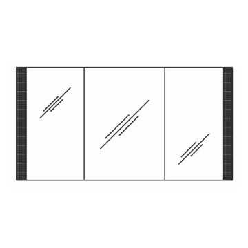 Pelipal PCON Spiegelschrank 134 cm Skizze