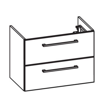 Pelipal PCON Waschtischunterschrank 70 cm Skizze