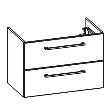 Pelipal PCON Waschtischunterschrank 85 cm Skizze