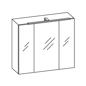 Pelipal Quickset 943 - Filo Spiegelschrank - 65 cm Skizze