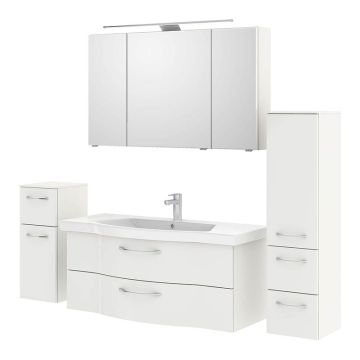 Pelipal Serie 6005 Badmöbel Set - SPRINT - 122 cm + 2x 30 cm
