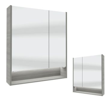 Pelipal Spiegelschränke Spiegelschrank - 73,2 cm, 2 Drehtüren, 2 Glaseinlegeböde