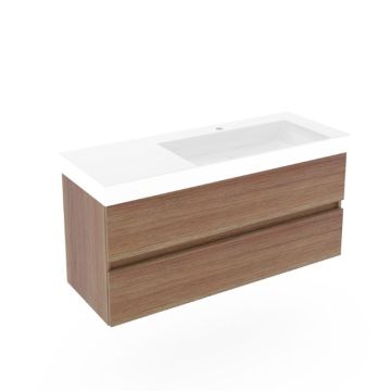 Puris Kera Plan Waschtisch mit Unterschrank - 122 cm