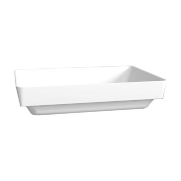 Puris Kera Plan Mineralguss Aufsatzwaschtisch 49 cm