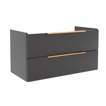 Puris Kera Plan Waschtischunterschrank - 95 cm, 2 Auszüge, LAUFEN Pro A 1050