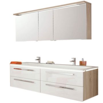 Puris Star Line Badmöbel Set 160 cm mit Spiegelschrank