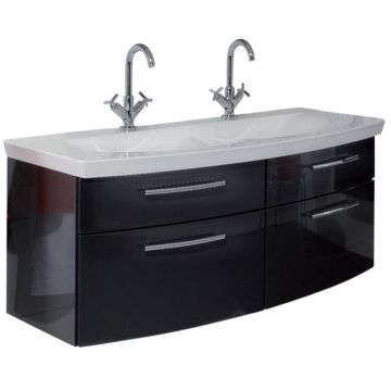 Puris Classic Line Waschtischunterschrank Set Doppel-WT 140 cm 4 Auszüge