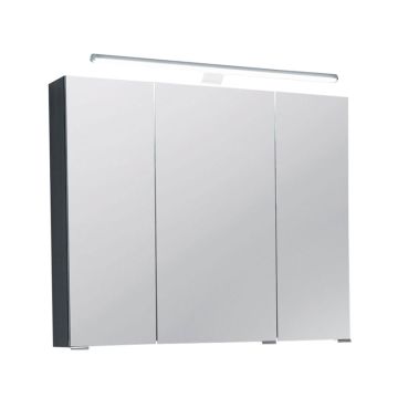 Puris Vuelta Spiegelschrank Serie A mit LED Aufbauleuchte 90 cm breit