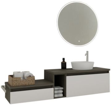 Puris Vialli Badmöbel Set 11 - 181,2 cm