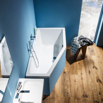 Repabad Livorno Raumspar-Badewanne Acryl - Livorno Eco 180 links, Ambiente