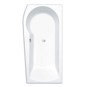 Repabad Arosa shower Raumspar-Badewanne 170 rechts - Acryl, in Weiß