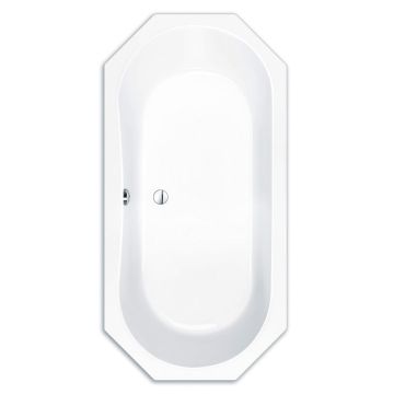 Repabad Helios Achteck-Badewanne 180 - Acryl, in Weiß