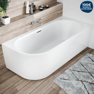 Riho Freistehende Badewanne Desire Corner Links - Acryl - 184 x 84 cm, Ambiente