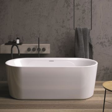 Riho Freistehende Badewanne Modesty - Acryl - 170 x 76 cm, Farbe:Weiß, Ambiente2