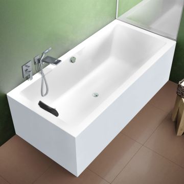 Riho Rechteck-Badewanne Lugo - Acryl - 190 x 80 cm, Ambiente