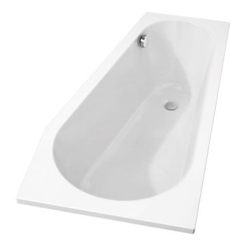 Riho Badewannen Raumspar-Badewanne Delta Rechts - Acryl - 150 x 80 cm