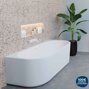 Riho Freistehende Badewanne Desire Back2Wall - Acryl - 180 x 84 cm, Ambiente