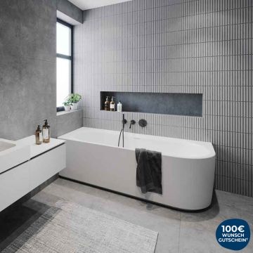 Riho Badewannen Eck-Badewanne Desire Corner Rechts - Acryl - 170 x 77 cm  Ambien