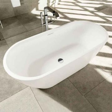 Riho Freistehende Badewanne Inspire - Acryl - 160 x 75 cm, Farbe: Weiß, Ambiente