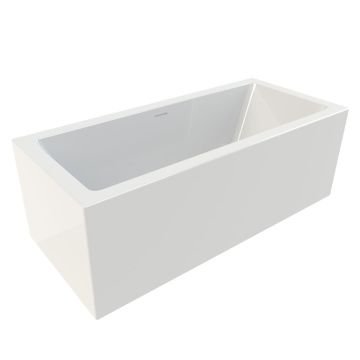 Riho Badewannen Rechteck-Badewanne Rethink Cubic - Acryl - 160 x 70 cm