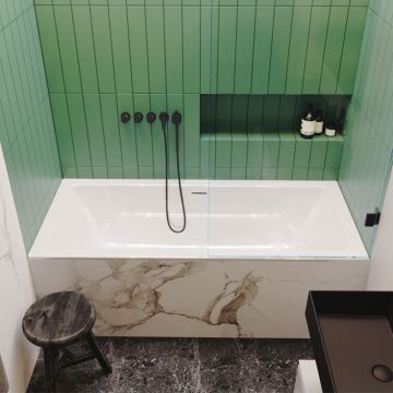 Riho Badewannen Rechteck-Badewanne Rethink Cubic - Acryl - 170 x 75 cm Ambiente