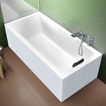 Riho Badewannen Rechteck-Badewanne Rethink Cubic - Acryl - 170 x 75 cm Ambiente