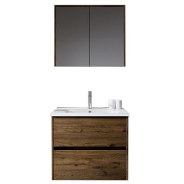 Riho Porto Square Badmöbel Set 2 - 61 cm Alte Eiche