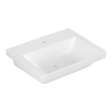 Villeroy und Boch Subway 3.0 Wandwaschtisch 55 cm, Hahnloch, ohne Überlauf