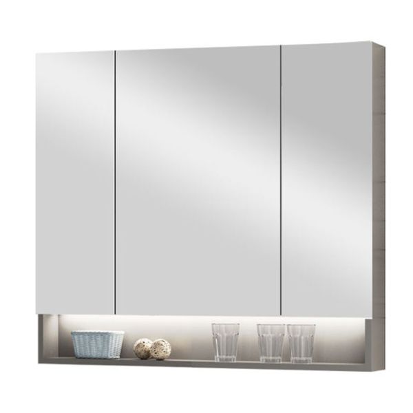 Badea Spiegelschrank 70 cm, Seitenansicht