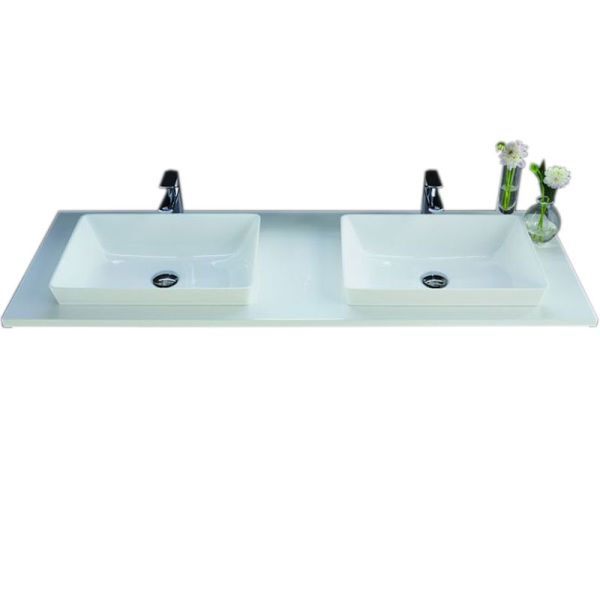 b collection b straight Aufsatz Doppelwaschtisch 121 cm