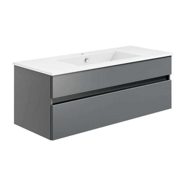 badshop.de Aurora Waschtisch mit Unterschrank - 122 cm, Unterschrank Profilansi