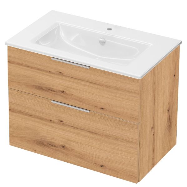 Burgbad Eqio Waschtisch mit Unterschrank Slim Set 2 - 82 cm