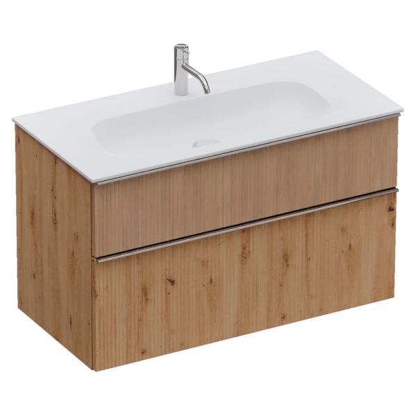 Burgbad Fiumo 2.0 Waschtisch mit Unterschrank Set - 102 cm