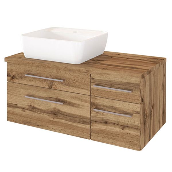 Held Möbel Davos Waschtisch mit Unterschrank - 90 cm