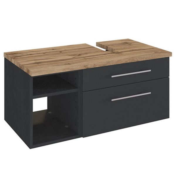 Held Möbel Davos Waschtischunterschrank / Unterbeckenschrank - 90 cm