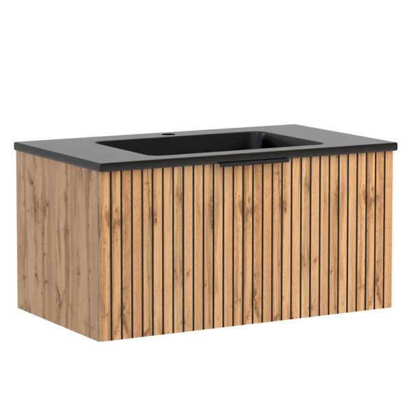 Held Möbel Ashton Waschtisch mit Unterschrank - 80 cm, 1 Auszug