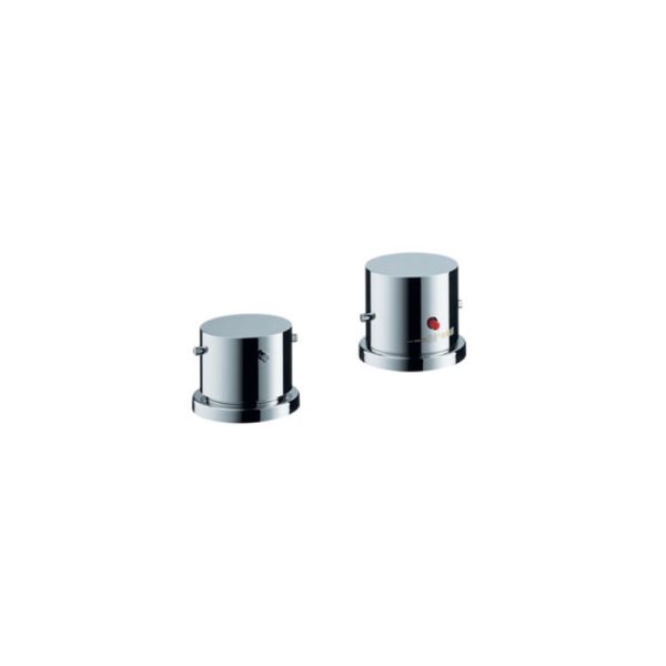 Axor Starck Wannenrandarmatur 2-Loch mit Thermostat und Zerogriffen