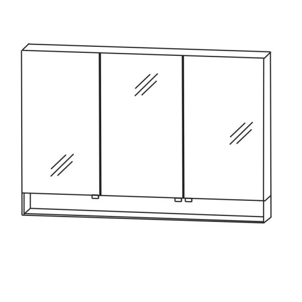 Laguna Spiegelschränke 110 cm Skizze