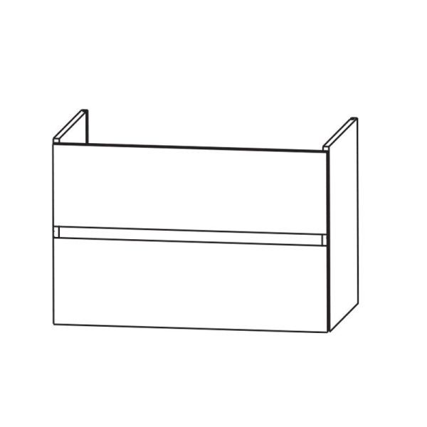 Laguna Waschtischunterschrank 45 cm Skizze