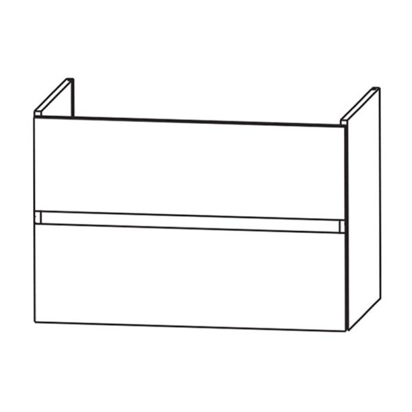 Laguna Waschtischunterschrank 95 cm Skizze