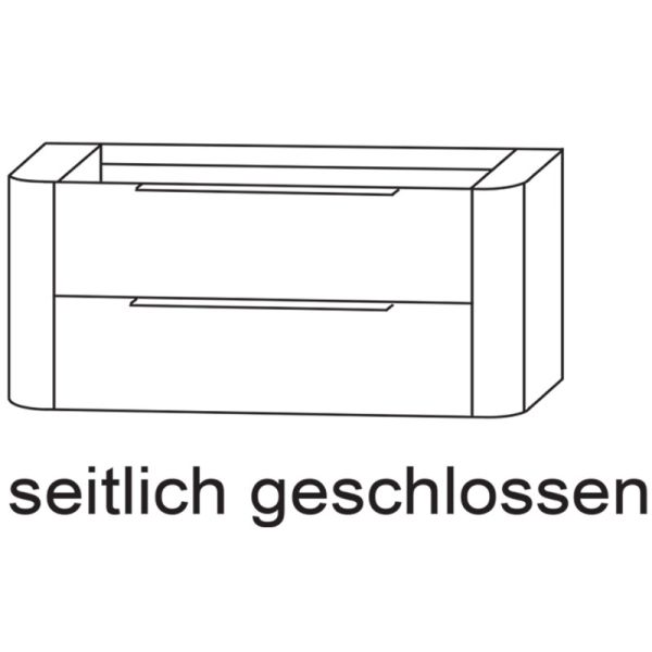 Laguna Orbis Waschtischunterschrank - 151 cm Skizze