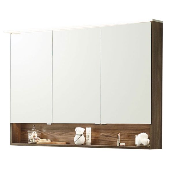 Laguna Wings Spiegelschrank - 120 cm, 3 Doppelspiegeltüren Var. links