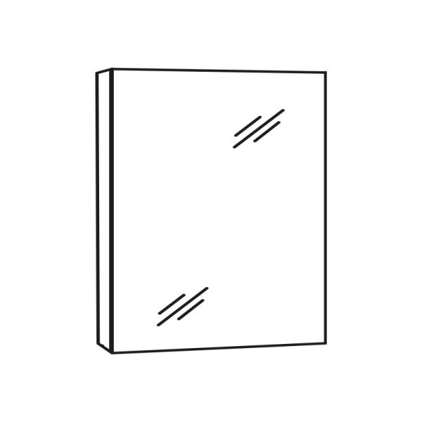 Marlin Bad 3980 Spiegelschrank - 40 cm Skizze