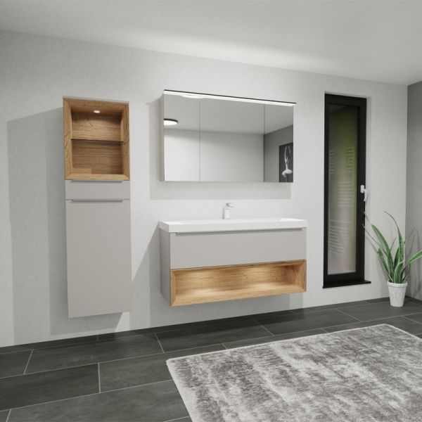 Nobilia Sophie Badmöbel Set 14 - 121 cm Ambientebild