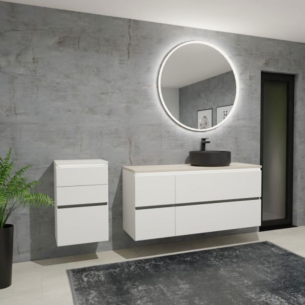Nobilia Ella Line N Badmöbel Set 46 - 140 cm Ambientebild